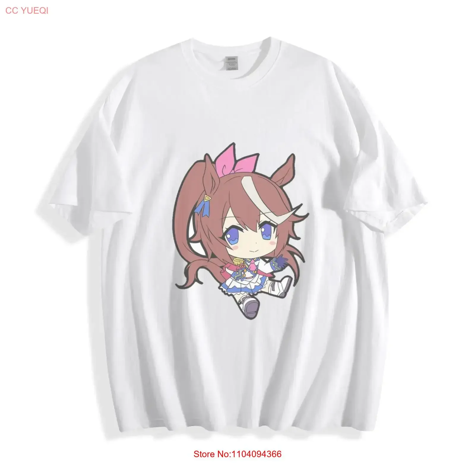 Umamusume Tokai Teio T Shirt Regal Chibi Design  vintage Washed fashion Casual Stylish Slightly Top For Everyday Wear homme