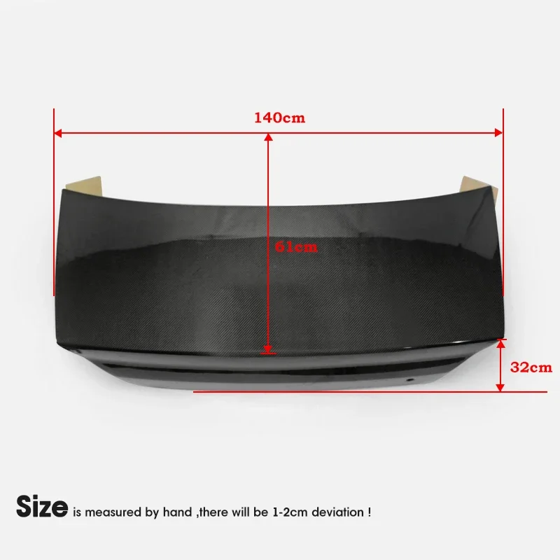 Car-styling For Mitsubishi Evolution EVO 7 8 9 OEM Carbon Fiber Trunk Glossy Finish Rear Bootlid Cover Fibre Tuning Body Kit