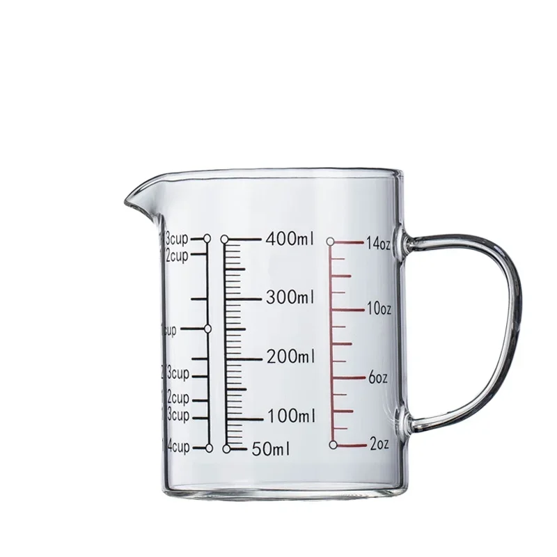 

Heat-resistant glass measuring cup, graduated cup, thickened milk cup, kitchen baking, microwave oven heating