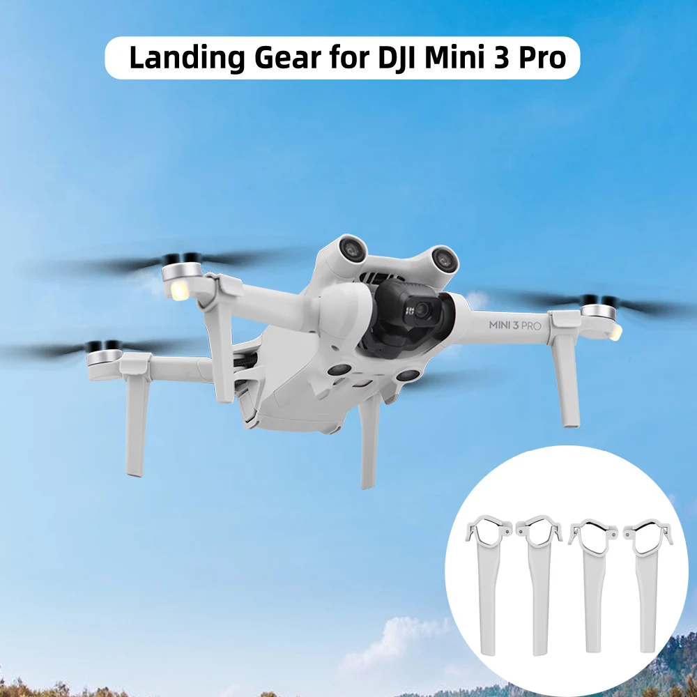 Landing Gear for DJI Mini 3 Pro Drone Heighten Landing Leg Extended Support Kits Quick Release Feet Accessory