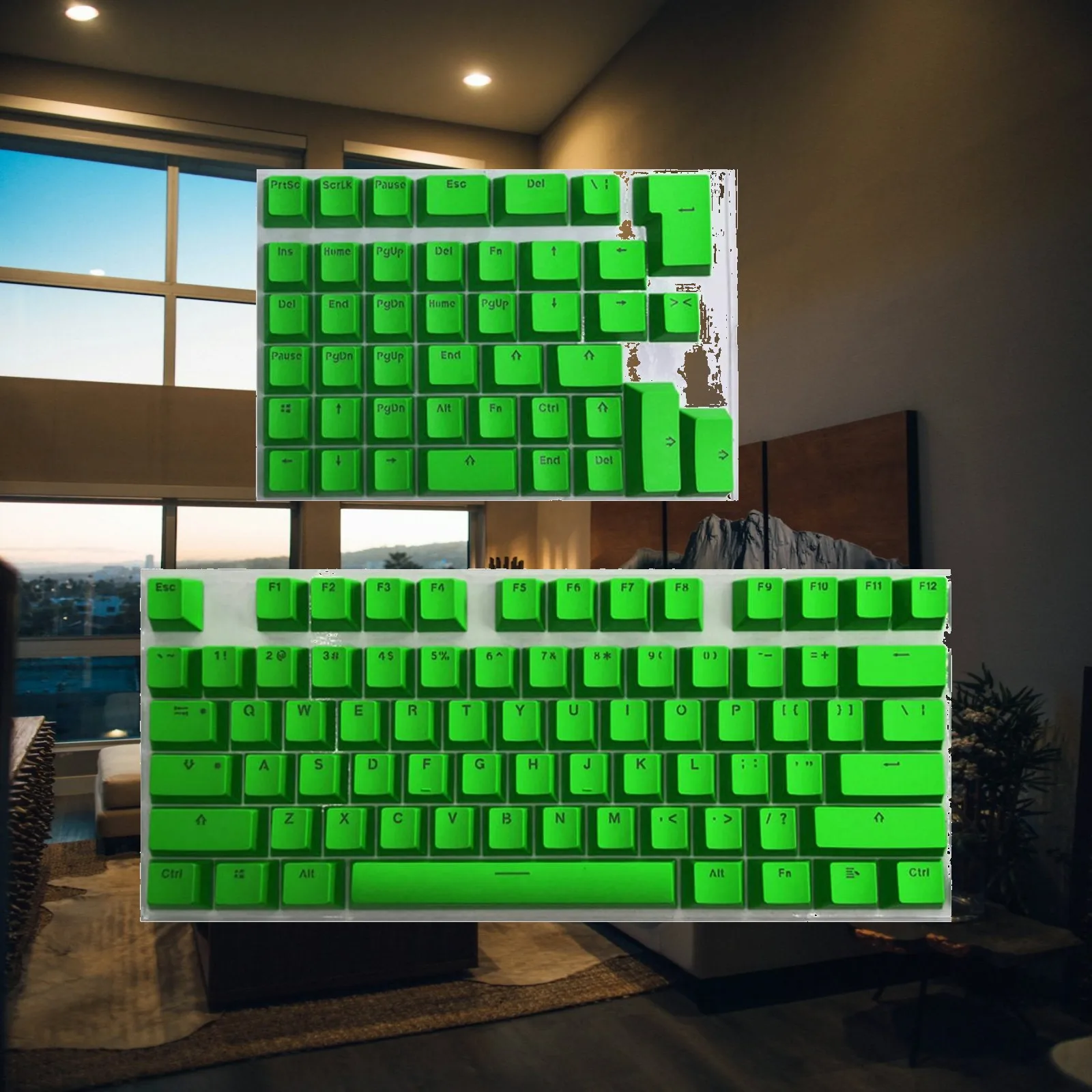 PBT , Mechanical Keyboard Durable Switches Gaming Mini Compact Mini Mechanical Keyboard DIY Personalized Spare Parts Key Set