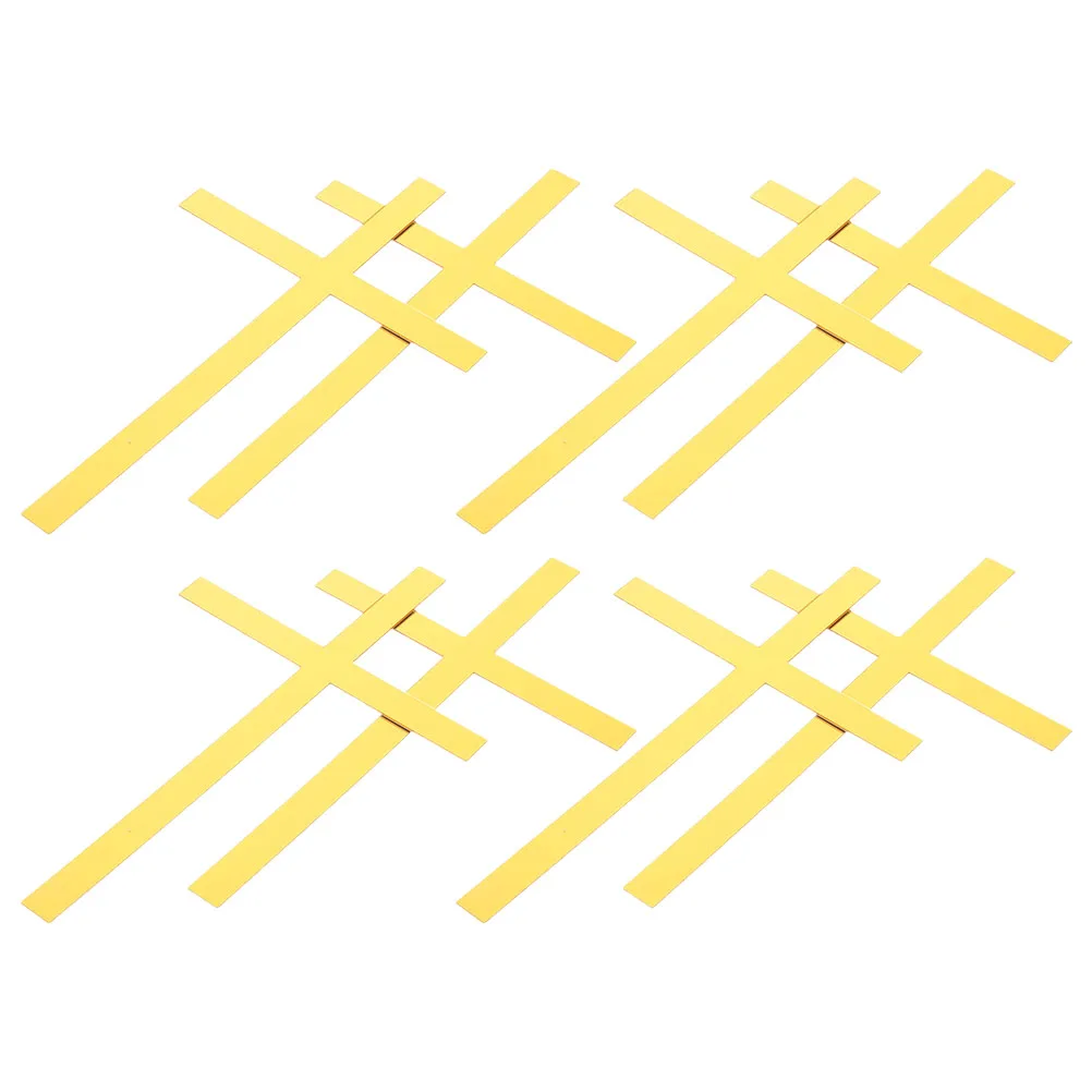 

8 Pcs Cross Cake Decoration Birthday Decorating Kits Acrylic Cupcake Toppers Decorations Inserted Ornaments Baby Baking Picks