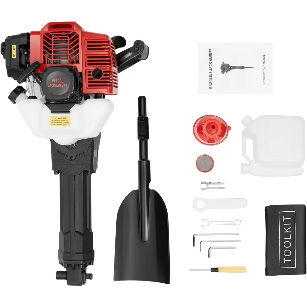 

Gas Powered Excavator, 2 Stroke Garden Tree Digger Shovel, Tree Sapling Planting Shovel 1900W Portable Handheld Digger, Air-Co