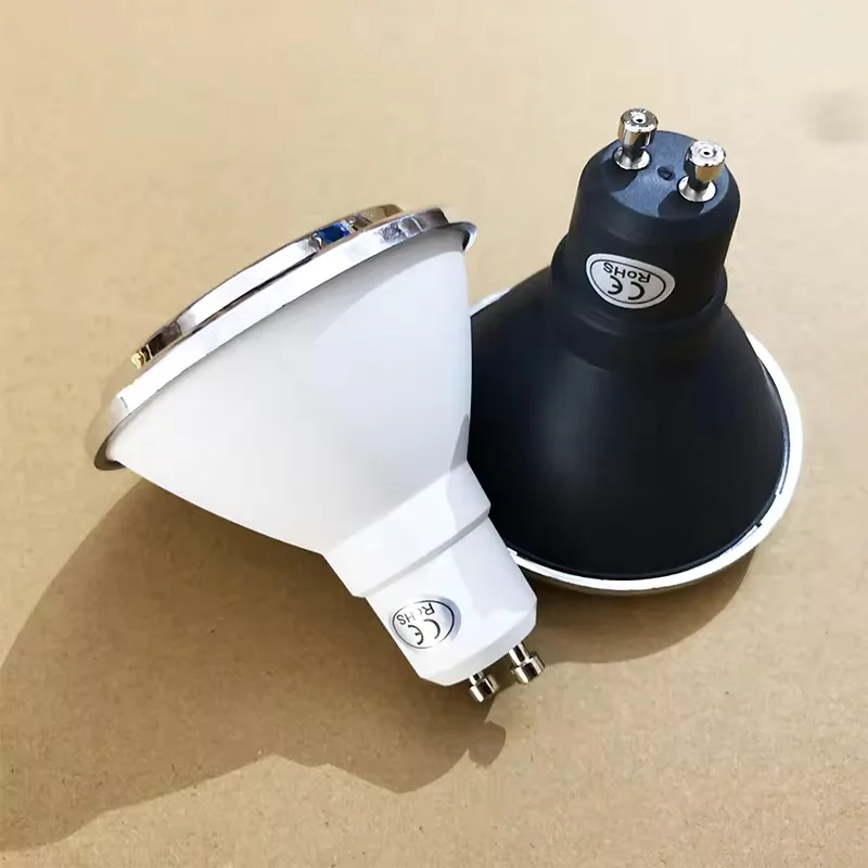 lampada de teto led spotlight regulavel preto corpo branco casa iluminacao comercial ar70 7w 10w gu10 ac 110v 220v 1pc 01