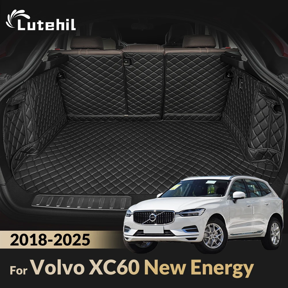 

Для Volvo XC60 New Energy 2018-2025 2024 2023 2022 21 20 19 автоматический коврик для багажника с полным покрытием, подкладка для багажника, аксессуары для интерьера