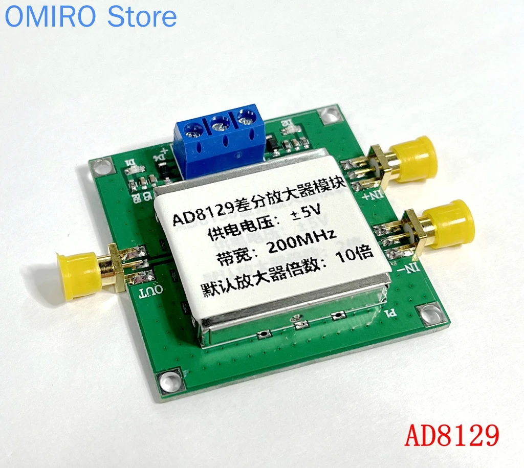 

Ad8129 Differential Receiving Amplifier Module Differential to Single Ended High Common Mode Rejection Ratio, Low Noise