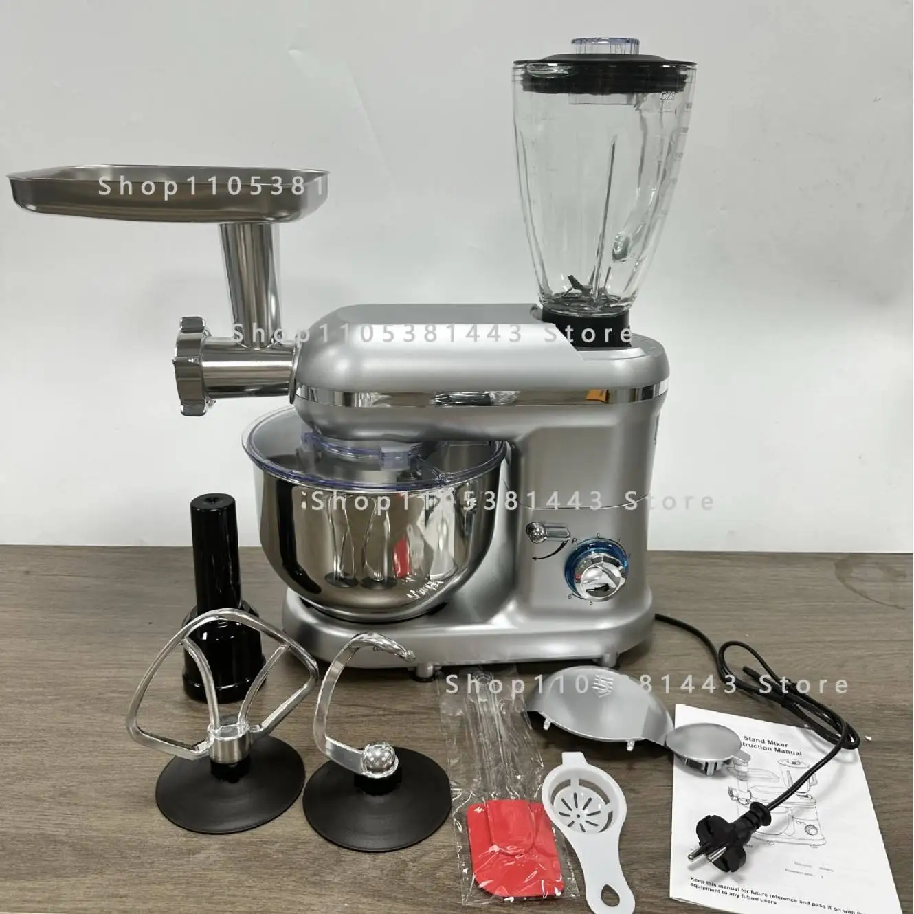 8-in-1 Kitchen Assistant for Baking Blending, Powerful Motor Easy Use 5.5L Multifunction Food Mixer