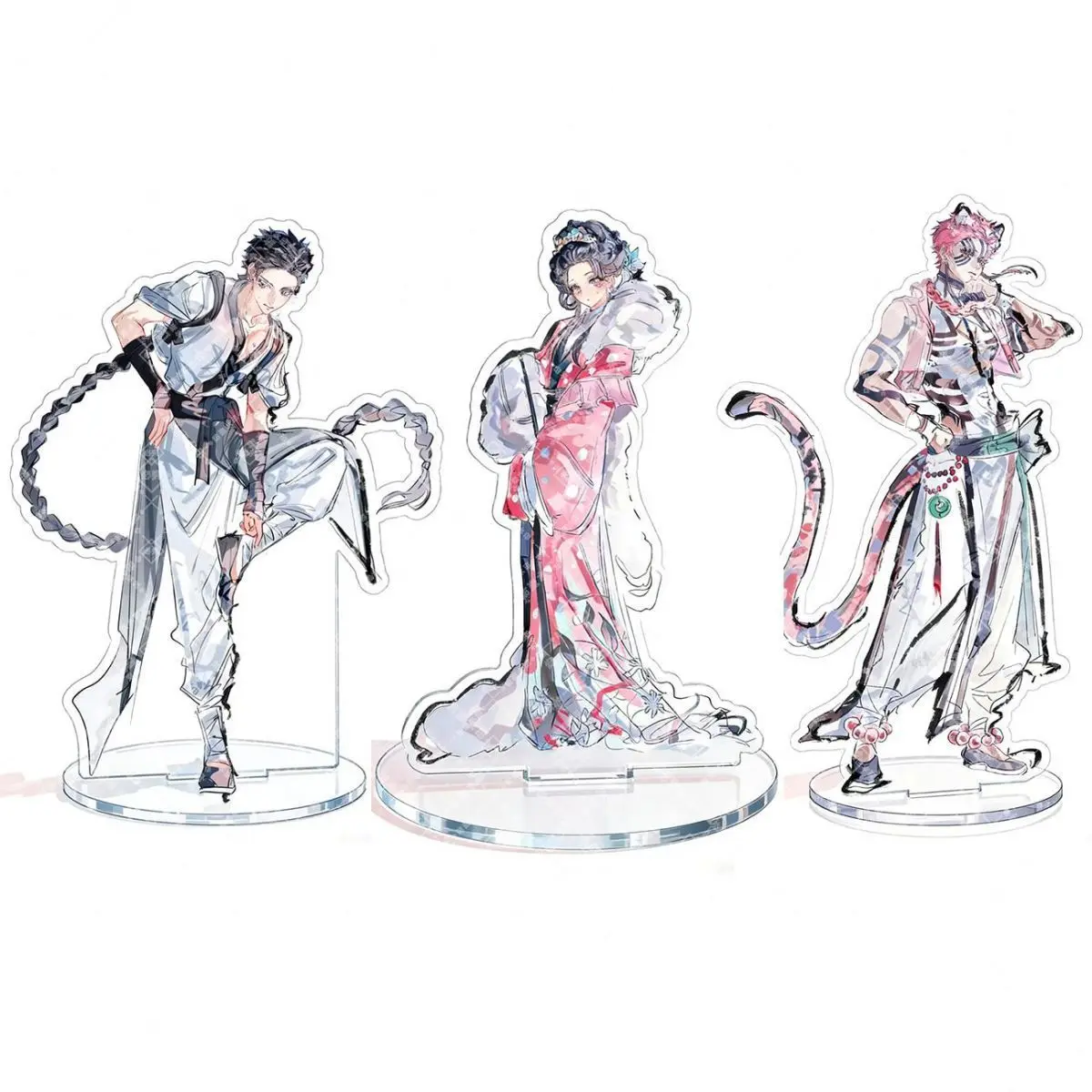 10cm Demon Slayer: Kimetsu no Yaiba Jianghu Serie Merchandise Akaza Koyuki Hakuji Selbstgemachte Hochwertige Stehfigur