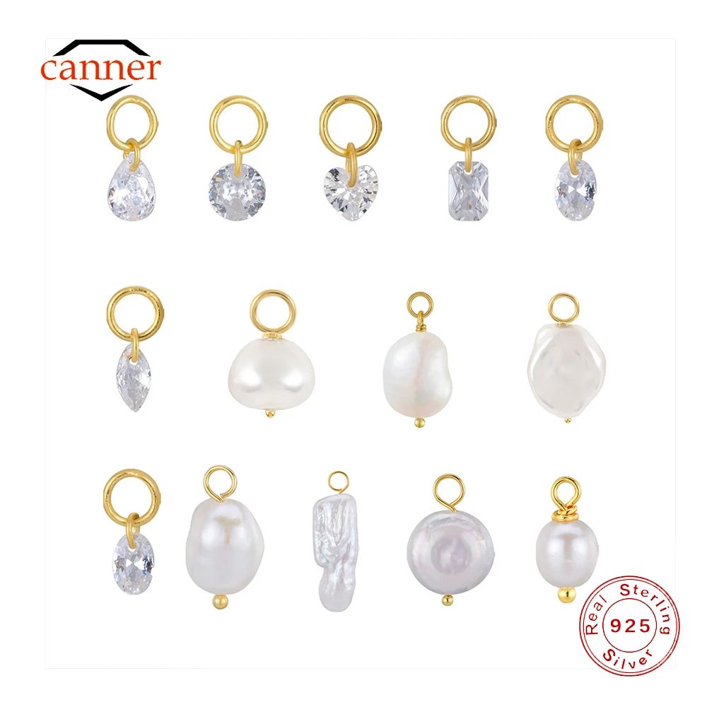 

CANNER 1PC Baroque Pearl Piercing Earrings Charm Accessories For Women Love Heart-shaped Earrings Accessories Fine Jewelry Gift