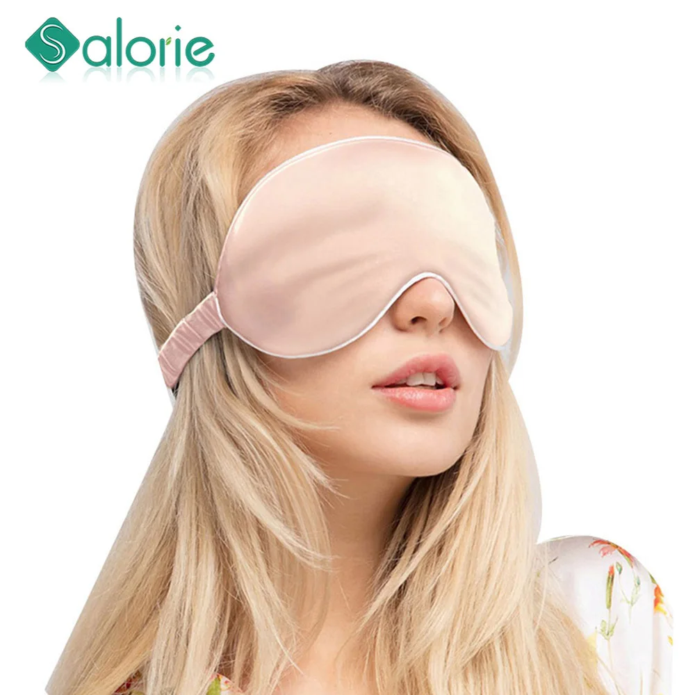 dropshipping 100% 3D Silk Sleep Mask Natural Sleeping Eye Mask Eyeshade Cover Shade Eye Patch Soft Portable Blindfold Travel