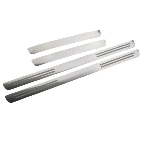 For Volkswagen t-roc car stainless steel door sill strip decoration door sill strip protection accessories 2018-2021
