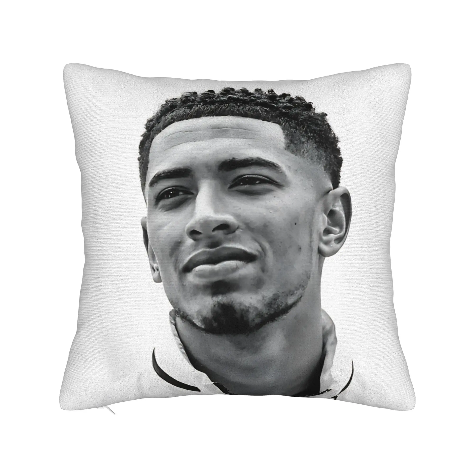 Football J-Jude B-Bellinghams Pillow Cover  Comfy Cushion Cover Vintage Pillow Case For Sofa Home Decor