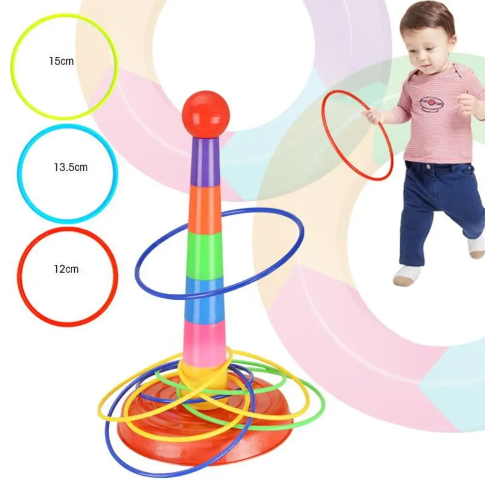 1pc Outdoor Gooien Een Cirkel Sport Speelgoed Gestapelde Lagen Spel Ouder-kind Interactief Gooien Beentje Spel Sport Cirkel Beentje