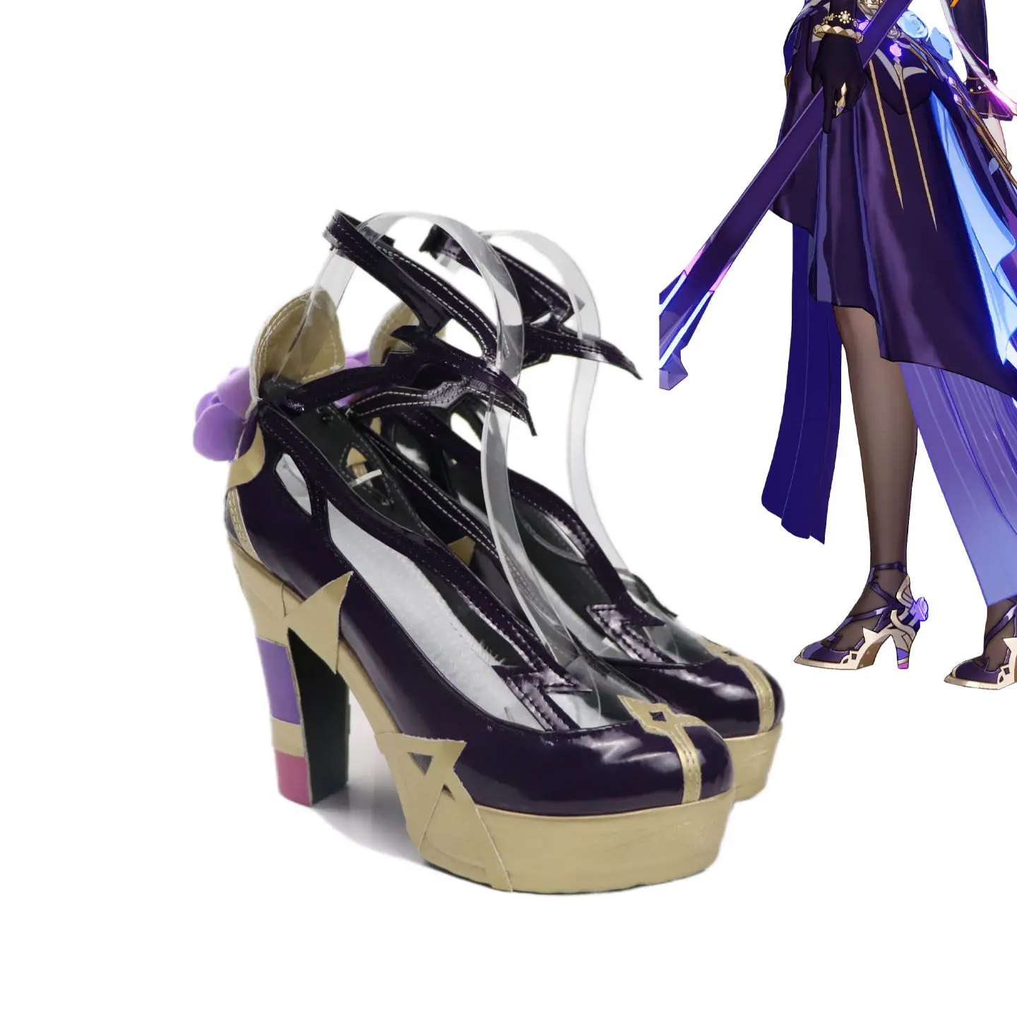 chaussures-de-cosplay-rita-rossweisse-bottes-courtes-violettes-en-cuir-pu-pour-halloween-et-carnaval-anime-honkai-impact-3rd