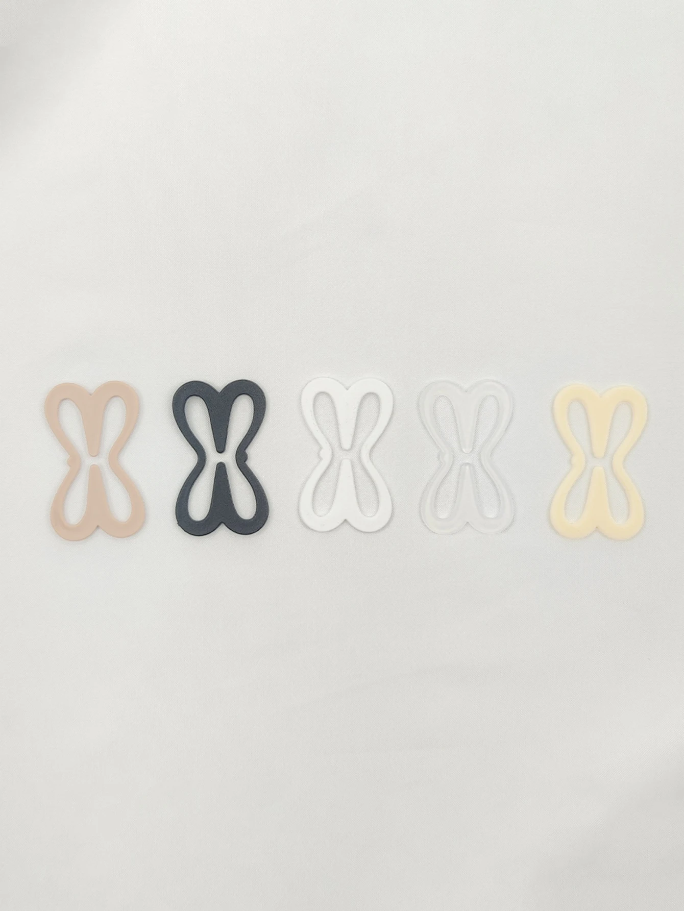 Multiple dragonfly shaped invisible underwear anti slip buckles, cross shoulder strap buckles, bra invisible buckles