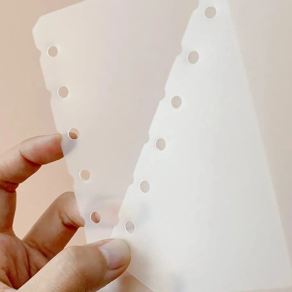 2 pz A4 A5 A6 A7 Notebook a fogli mobili Ricarica di carta FAI DA TE Trasparente Raccoglitore a spirale Divisore Pagina Separatore File Rapporti Raccoglitore