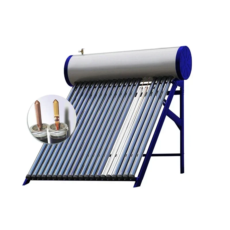 Popular 100L 150L 200L 250L Pressure Collecting Tube Heat Pipe  Calentador De Agua  Solar  Water Heater Aquecedor Solar De Agua