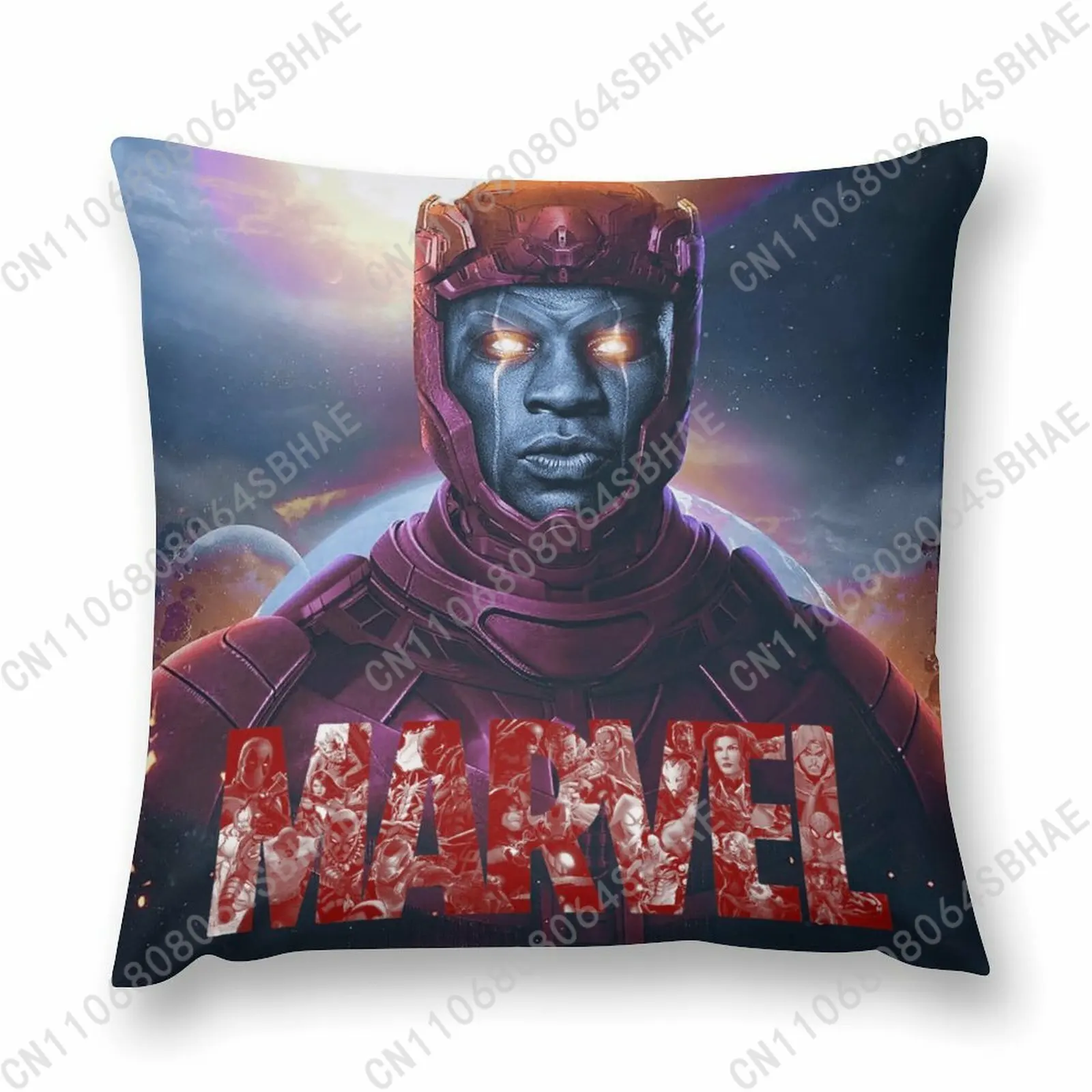 

Marvel Kang Custom Pattern Short Plush Pillow Cover Soft Short Fur Cushion Living Room Personalized Decor Cosplay