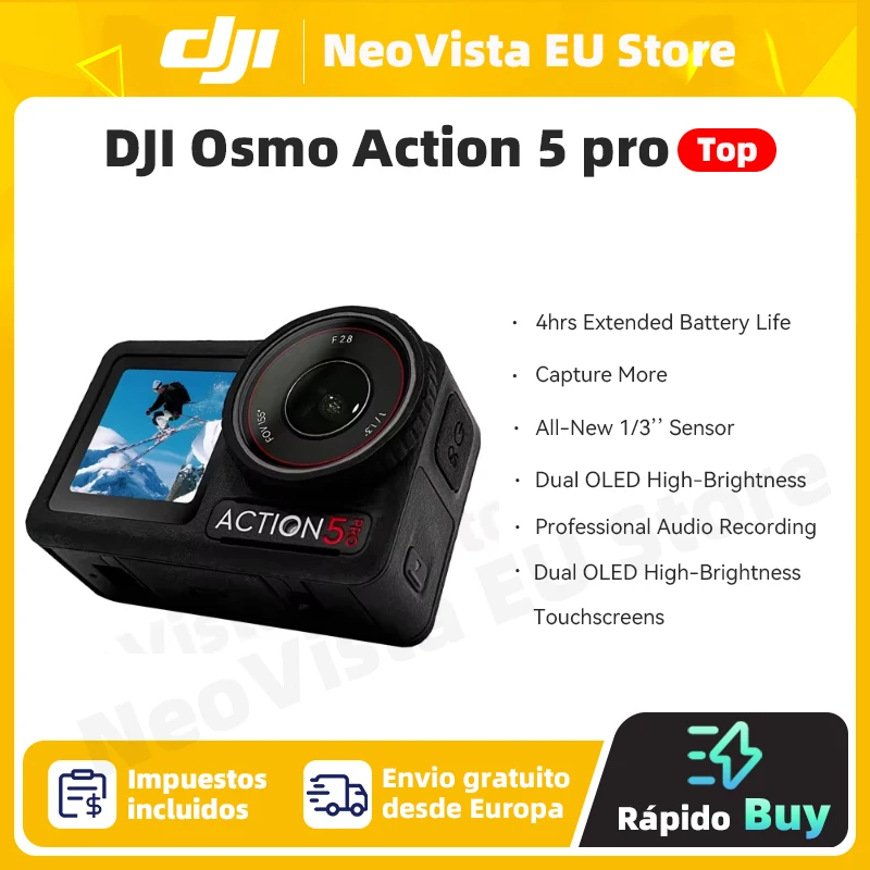 مراجعة تفصيلية لـ DJI Osmo Action 5 Pro مع بطارية ممتدة وشاشة OLED مزدوجة