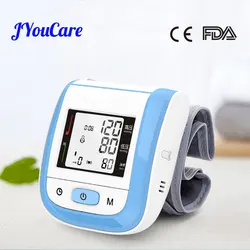 JYouCare Portable Wrist lcd Medical Blood Pressure Monitor Automatic Digital Sphygmomanometer Heart Rate Pulse Tonometer Monitor