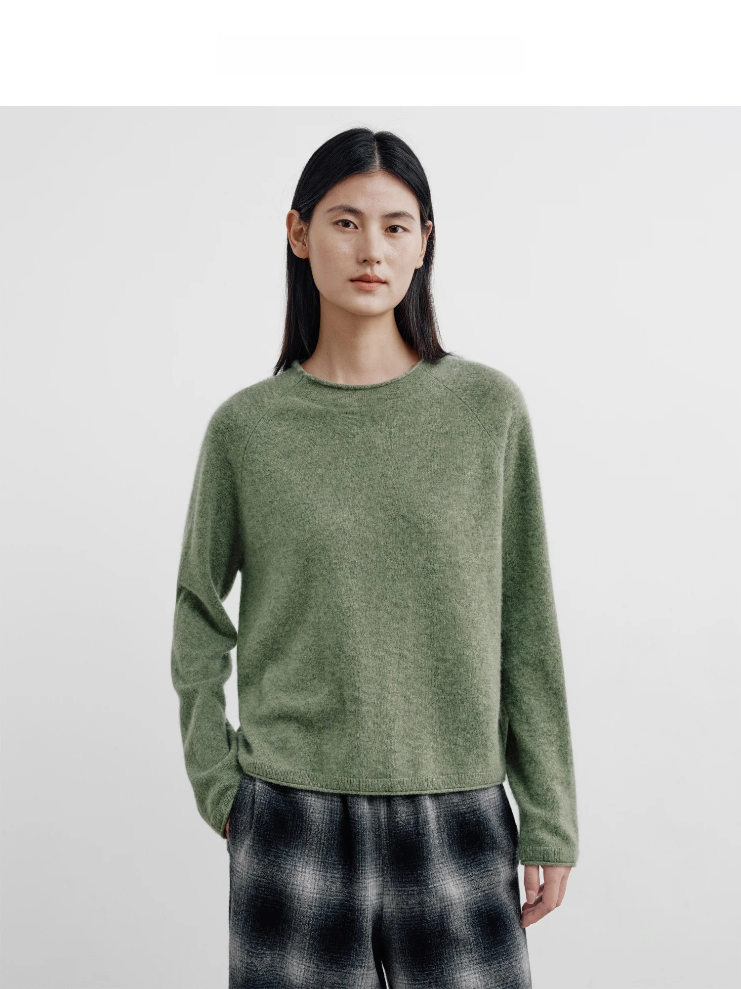 

Pure Camere Knitted Sweater Women's Spring New Roll Chimney Ne Base irt Soft Long Sve Casual Comfortable Fit