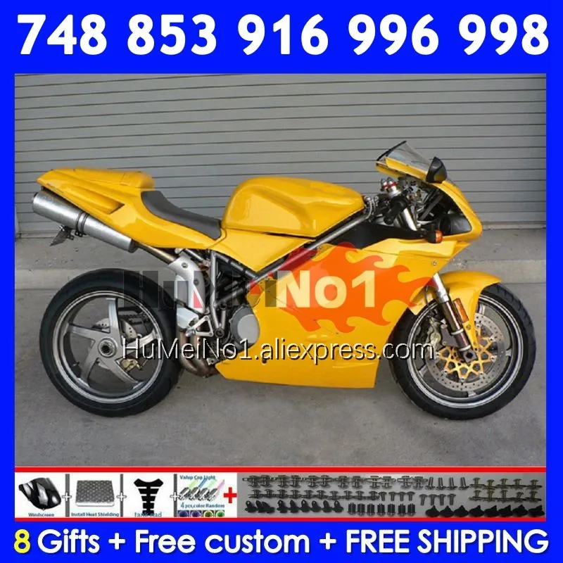 Stock Yellow Injection Kit For DUCATI 748 853 916 996 998 S R 1994 1995 1996 1997 330No.0 748S 998R 996R 98 99 00 01 02 Fairing