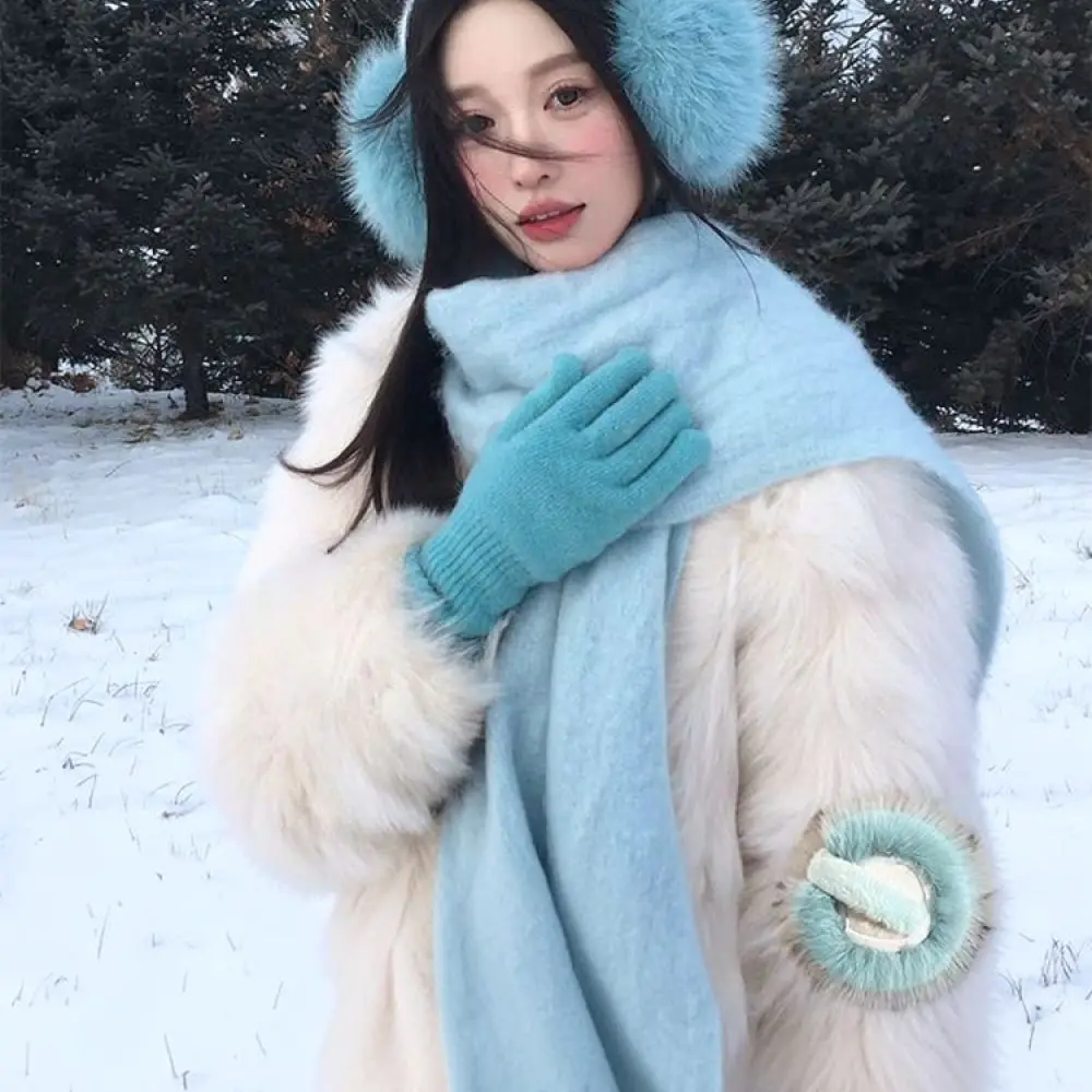 Fuzzy Ear Muffs For Women Winter Plush Earmuffs Soft Thickened Ear Warmers Cold Proof Protection Cute Fashion Accessory