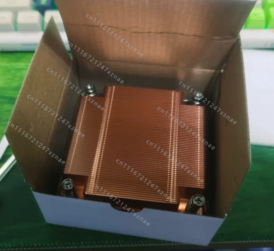1U Server CPU Cooler, Brand‑New Copper‑Base Hot Plate Heatsink for Desktop Computer 1700/115X/1200 Socket CPU Heat Dissipation