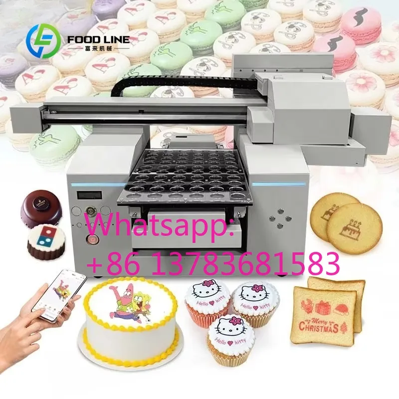 

Portable Desktop Edible Food Printer with WiFi Control Food-grade Inkjet Printer DIY Custom Pattern for Commercial Food Business