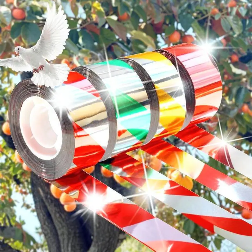 Flash Reflective Scare Ribbon Bird Tape Garden Orchard Farm Crop Protection Tool Visual Pest Deterrent Strips