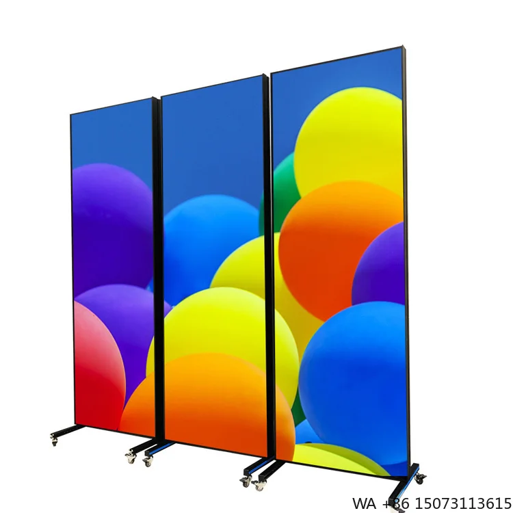 High Resolution Movable LED Poster Panel for Indoor-Outdoor Retail Store Advertising