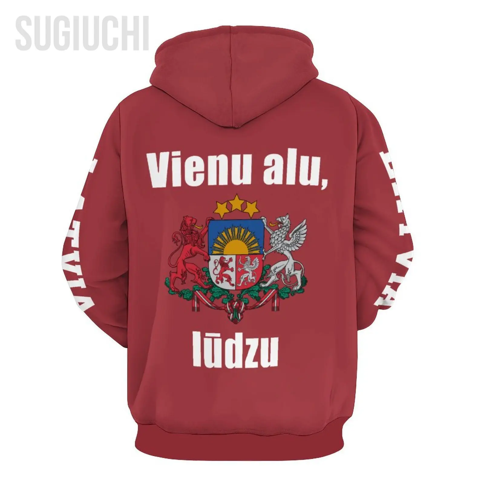 Unisex 3D Hoodie Latvia Flag Men Women Polyester Harajuku Sweatshirt Pullover Hoodies Casual Cool