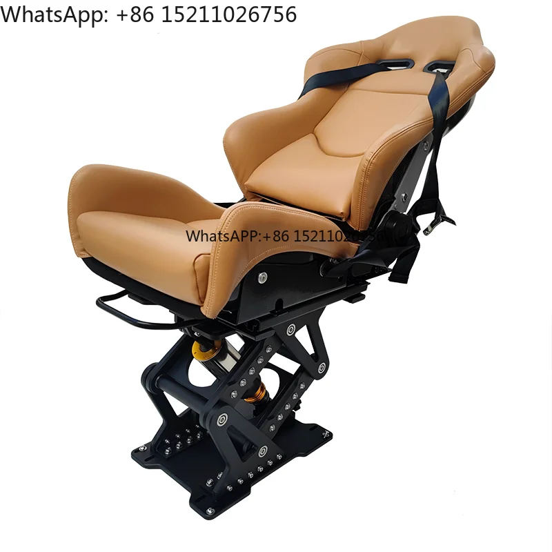 

Luxury Aluminum Stainless Steel Suspension Seat Comfortable Deluxe Marine Boat Captain Shock Mitigation Seats