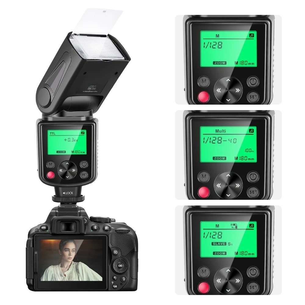 Suitable for 750II TTL flash, with LCD display, dedicated to SLR