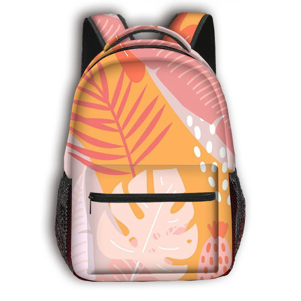 กระเป๋าเป้สะพายหลังนักเรียนลายดอกไม้สุดคลาสสิกยอดนิยม ตลกๆ พิมพ์ลาย 3 มิติ ผ้าอ็อกซ์ฟอร์ดกันน้ำ สำหรับเด็กชาย/เด็กหญิง ใช้สำหรับเดินทาง