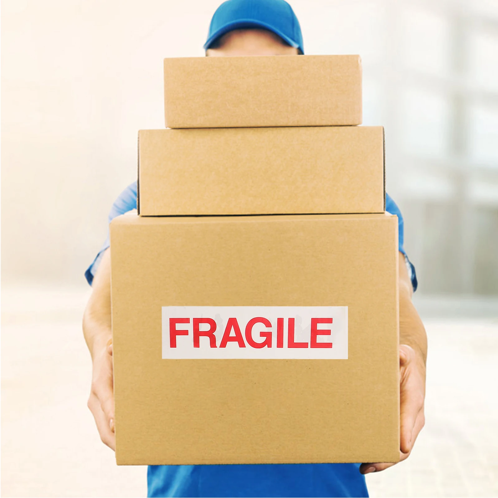 3 Rolls Warning Tape Packing Fragile Moving Boxes Stickers for Shipping