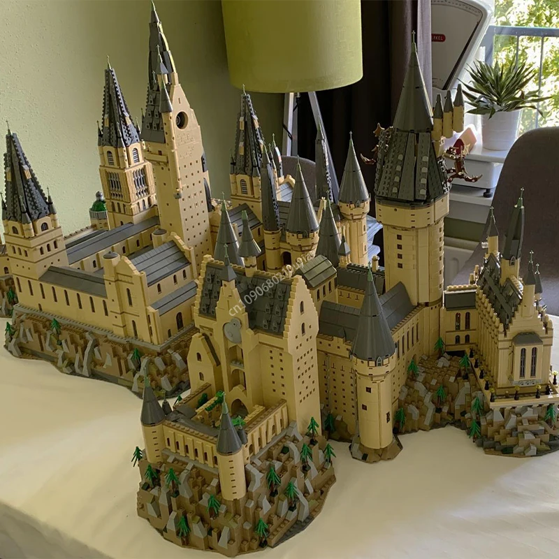 19371pcs Moc Magic Movie School Hogwart\'s Castle Epic Extension Model Architectural Building Blocks Bricks Assembly Toy Kid Gift