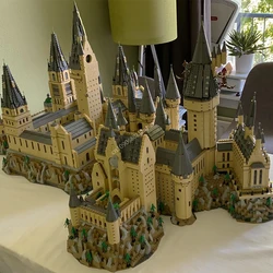 19371pcs Moc Magic Movie School Hogwart's Castle Epic Extension Model Architectural Building Blocks Bricks Assembly Toy Kid Gift