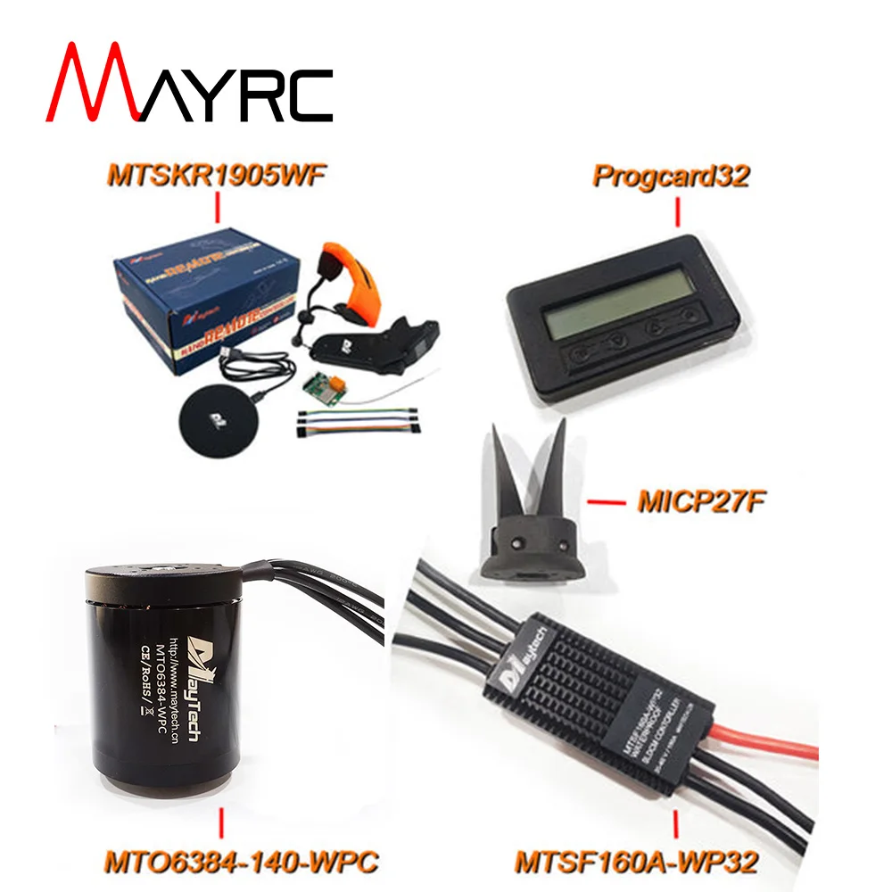 MAYRC Kit impermeabile IP68 160A 32BIT ESC 140KV 150KV 6374 6384 motore con raffreddamento ad acqua ed elica per Foil Assist Efoil Boost