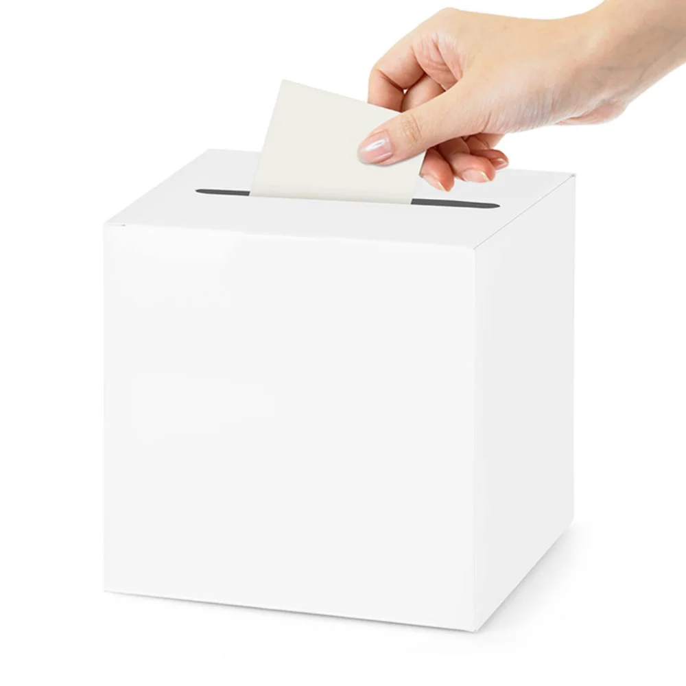 White Black Wedding Card Box Cardboard Elegant Gift Card Box DIY Crafts Blessing Voting Card Box Party Wedding Decorations