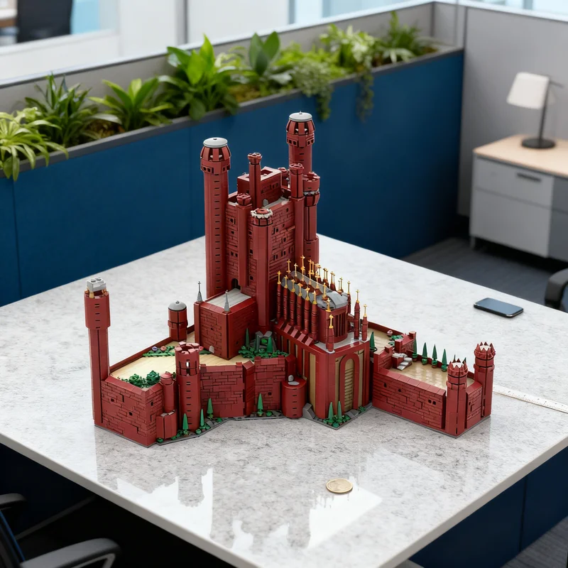 

4582pcs MOC The Red Model Building Blocks DIY Gift Creative Collectible Display Decor Premium Adult Kids Desk Home Toy Assemble