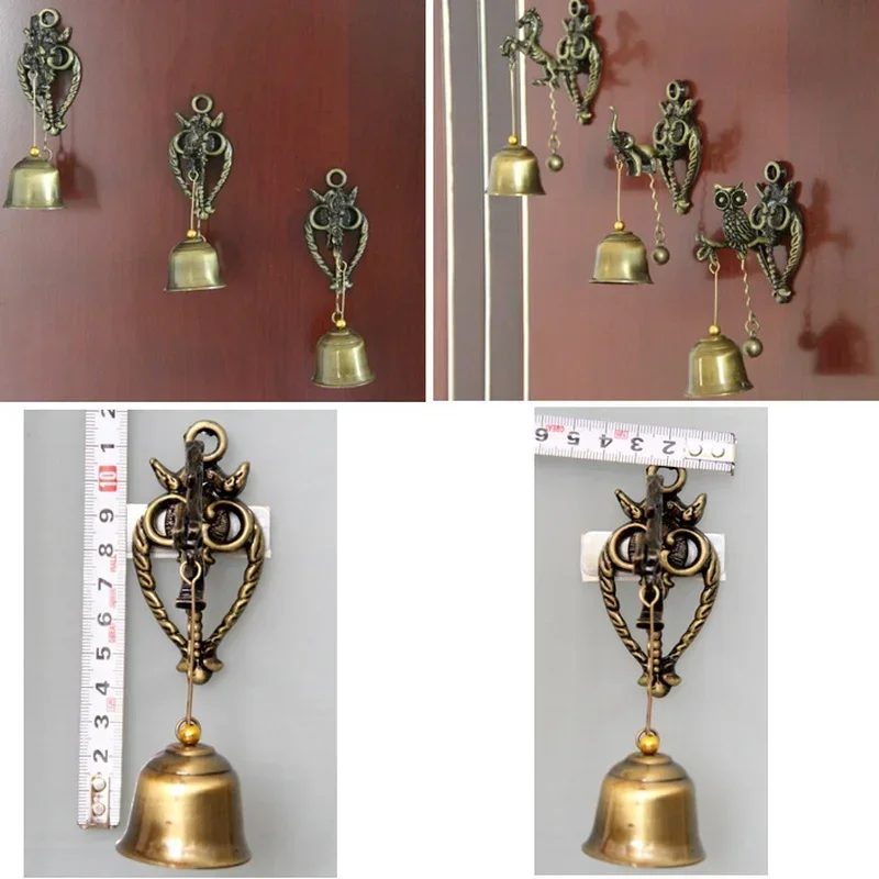 Retro Decorative Doorbell Wind Chime Shopkeeper Doorbell Door Knocker for Storage Room Garden Porch Front Entrance Home Decor