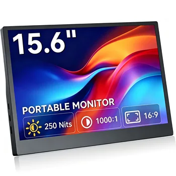 15.6 Inch Portable Monitor IPS 1366x768 USB-C Display – Australian Stock 1