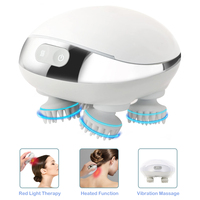 Electric Scalp Massager Head Massager With Vibrator Heated For Relaxation Treatments Migraine Relief Hair Growth Body Massager