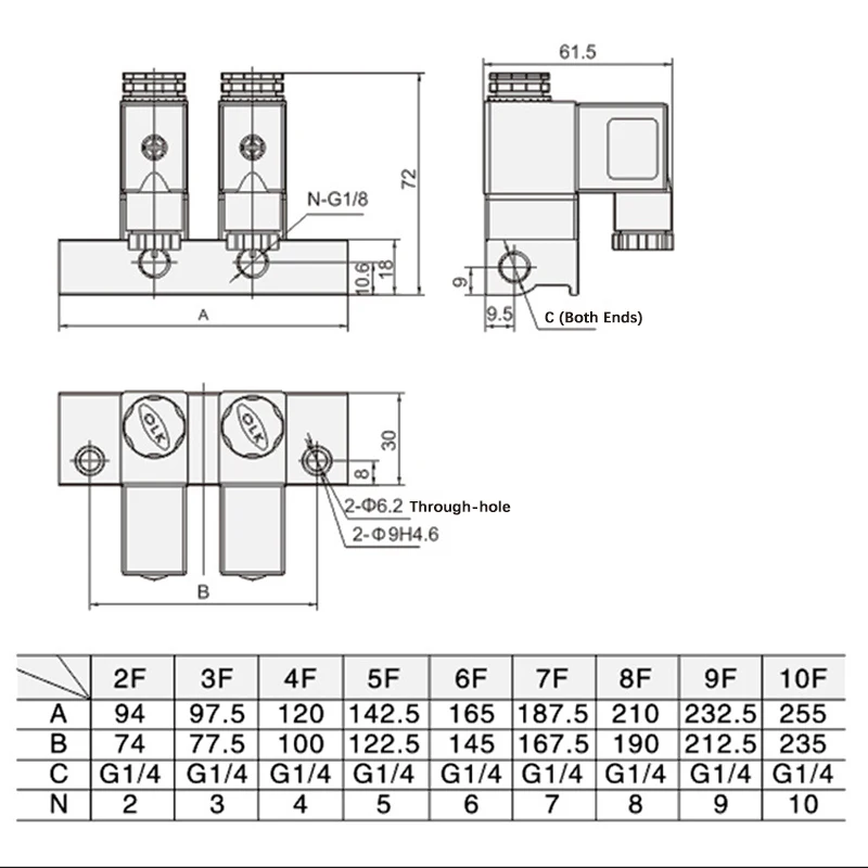 2V025-08 Normally Closed 12V 24V 220V valve pneumatic Pneumatic Solenoid Valve 2 way  SOLENOID PNEUMAT Cartridge solenoid valve