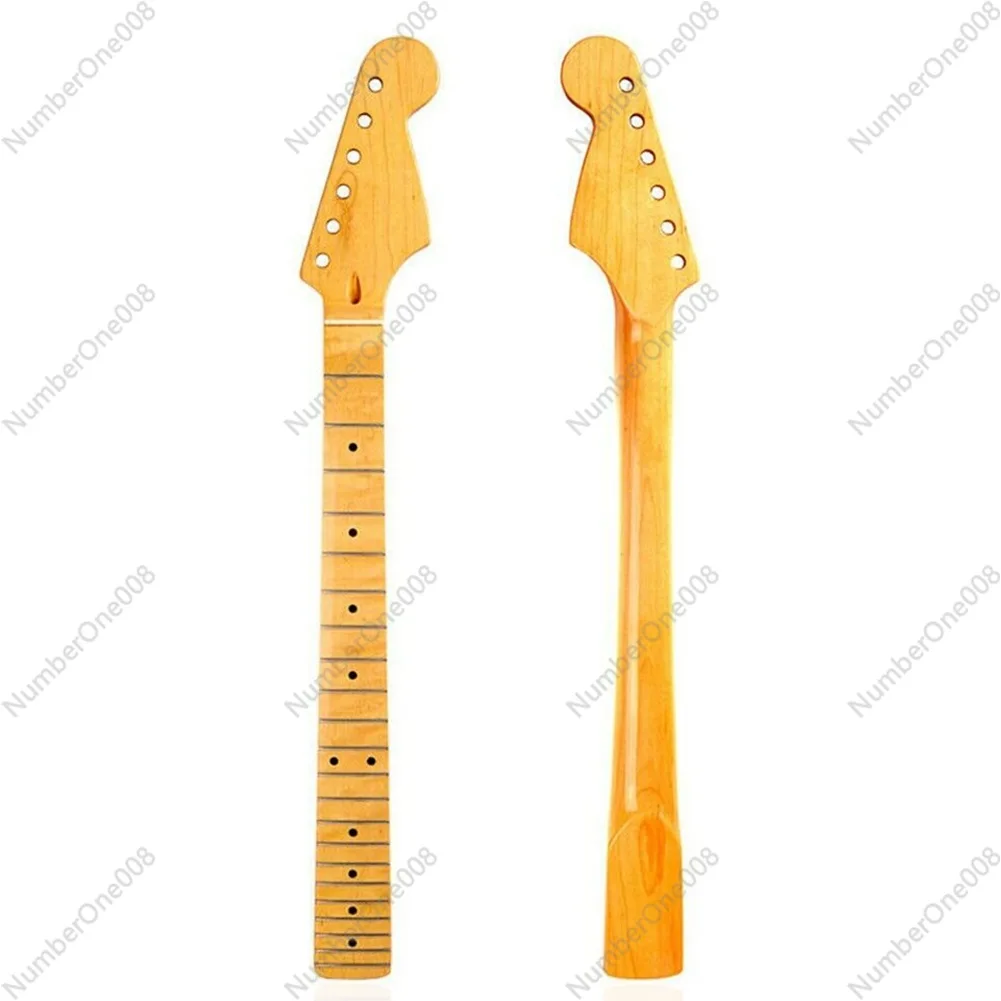 [Bright] 22nd Fret ST Electric Guitar Neck Handle, Maple Fingerboard for ST Strat Stratocaster