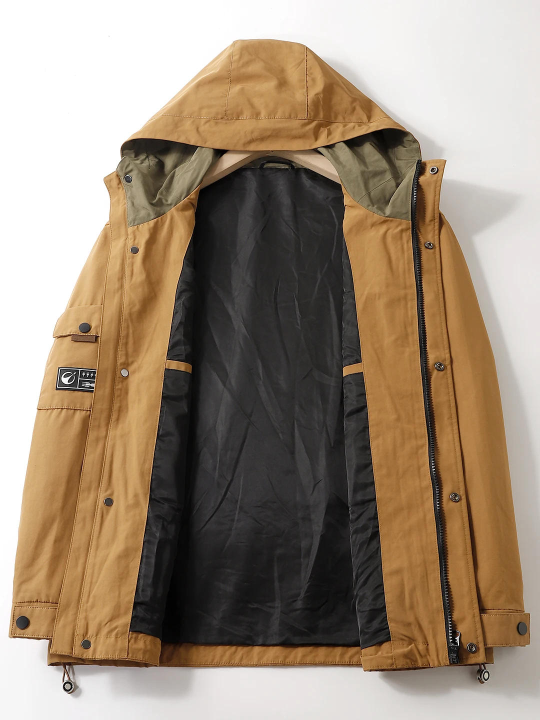 

Уличная спецодежда, свободная посадка, повседневная куртка с капюшоном, ветрозащитное мужское пальто, ранняя осень, модное из полиэфирного волокна