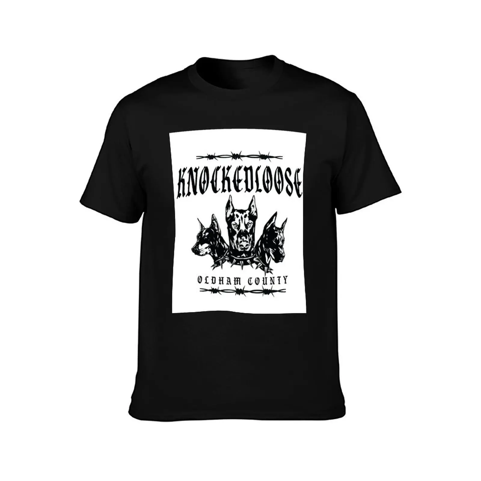 KNOCKED LOOSE OLDHAM COUNTY T-Shirt, Summer Casual Cotton Tee, Oversized Streetwear Tops, Vintage Graphic Print, 100% Cotton