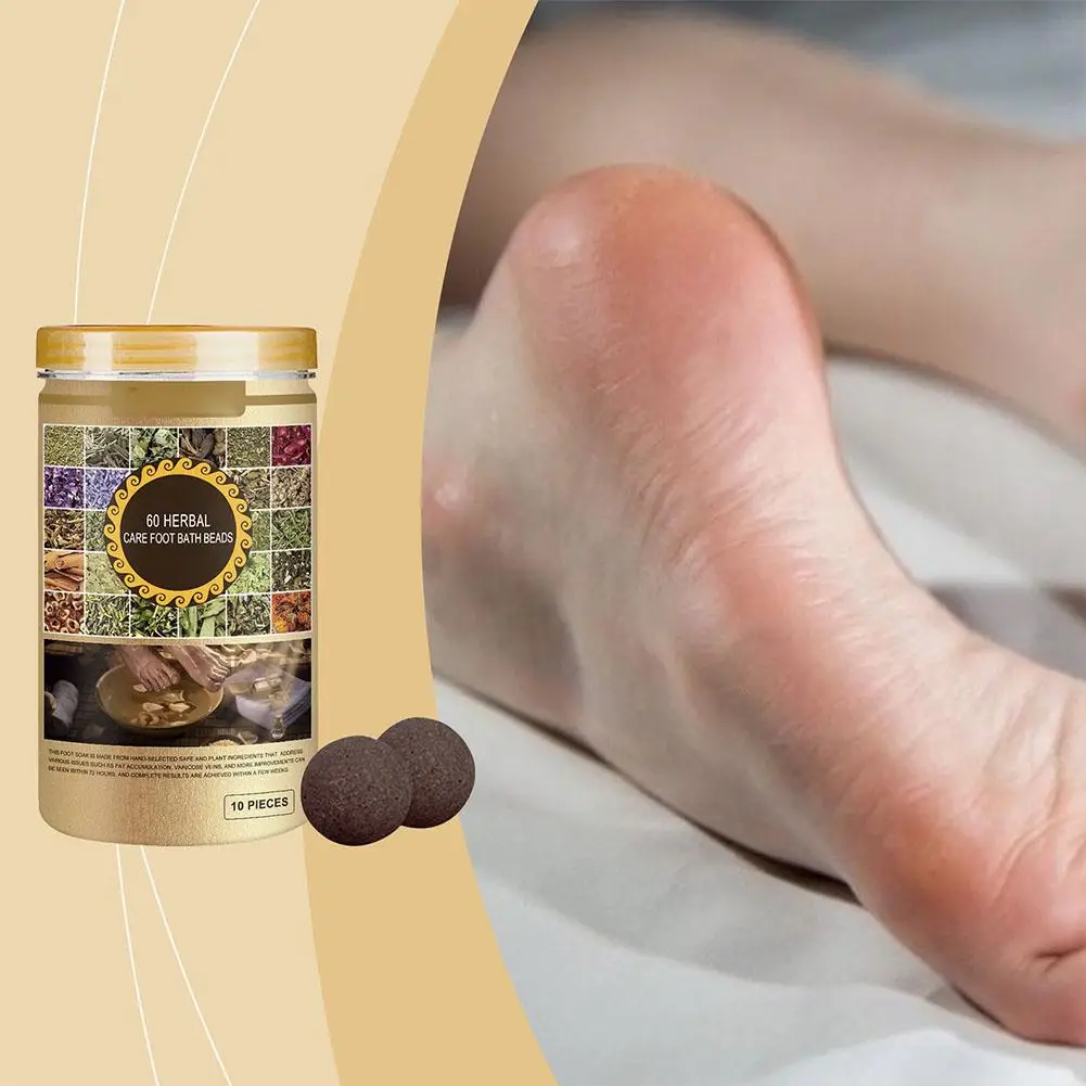 Herbal Foot Bath Beads Herb Detox Foot Bath Beads Promotes Blood Circulation Soothing Fatigue Improving Sleep Quality