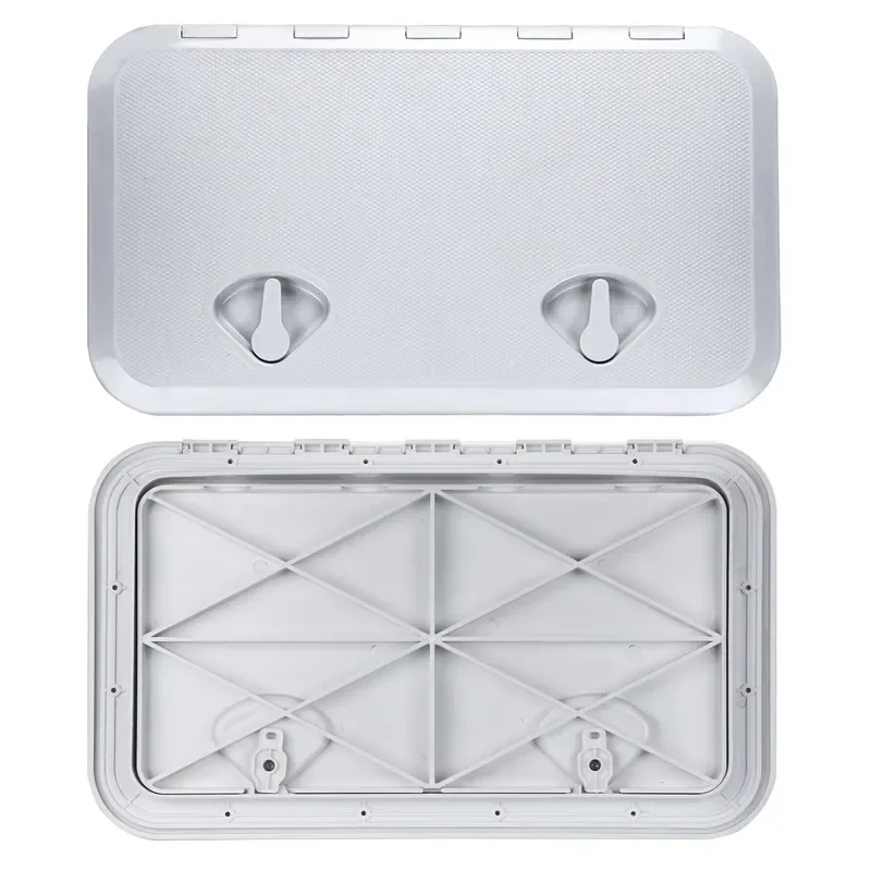 Marine Yacht Inspection Hatch Cover Square White Non Slip Deck Manhole Access Panel for Boat Ship RV Camper Trailer Floor view 4